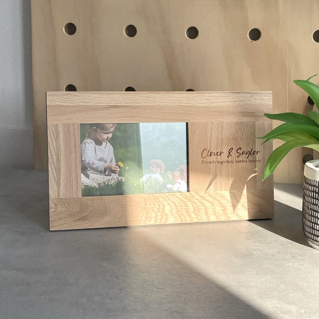 Personalised Oak Picture Frame