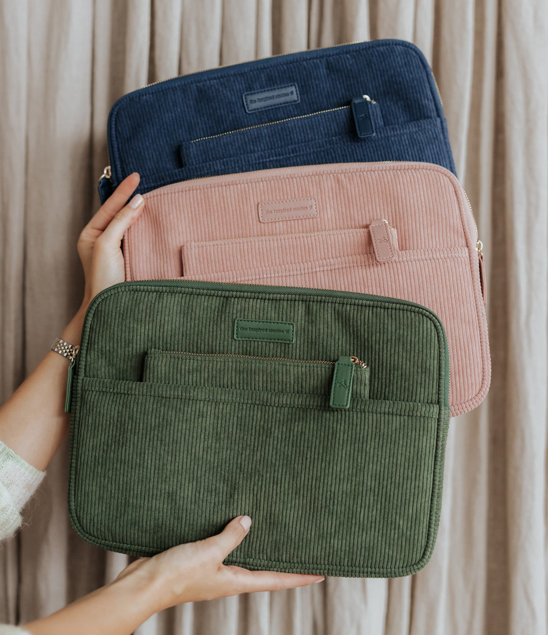 Corduroy Laptop Case Set