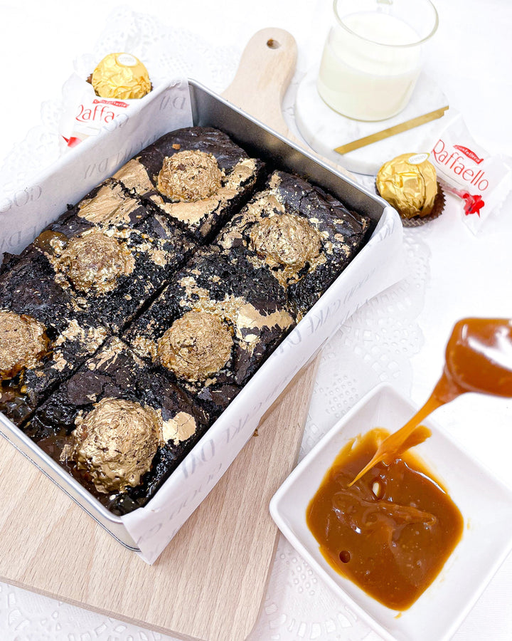 Caramerro Bea - Luxurious Dark Chocolate Brownie with Salted Caramel and Ferrero Rocher