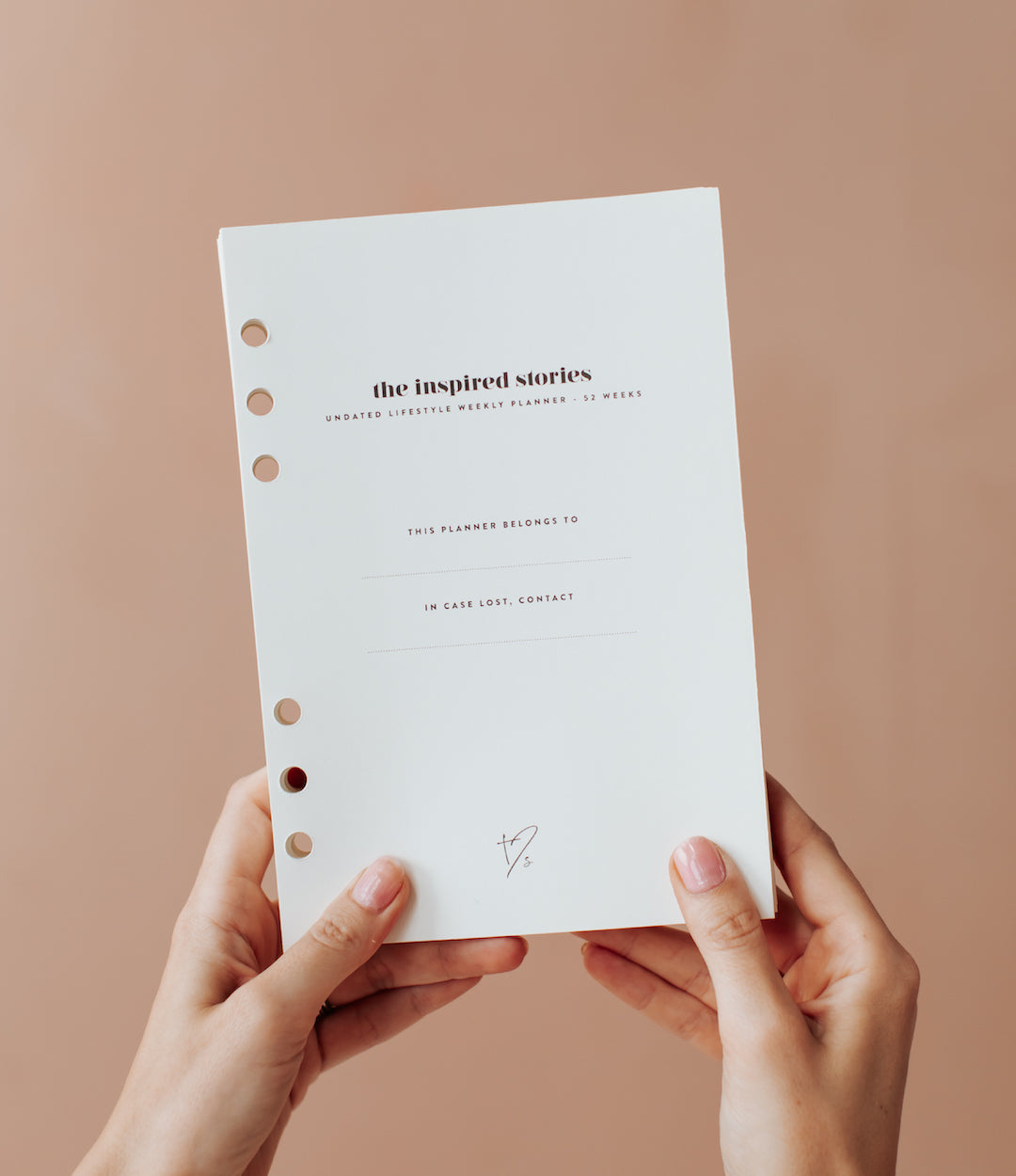 Undated Lifestyle Weekly Planner Insert Pack