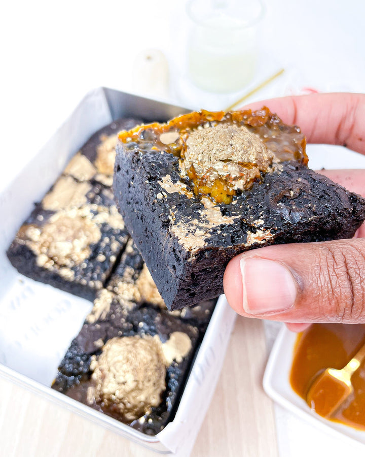 Caramerro Bea - Luxurious Dark Chocolate Brownie with Salted Caramel and Ferrero Rocher