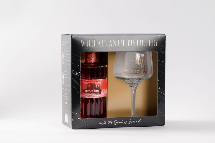 Enchanting Wild Atlantic Strawberry & Elderflower Gin & Glass Gift Set