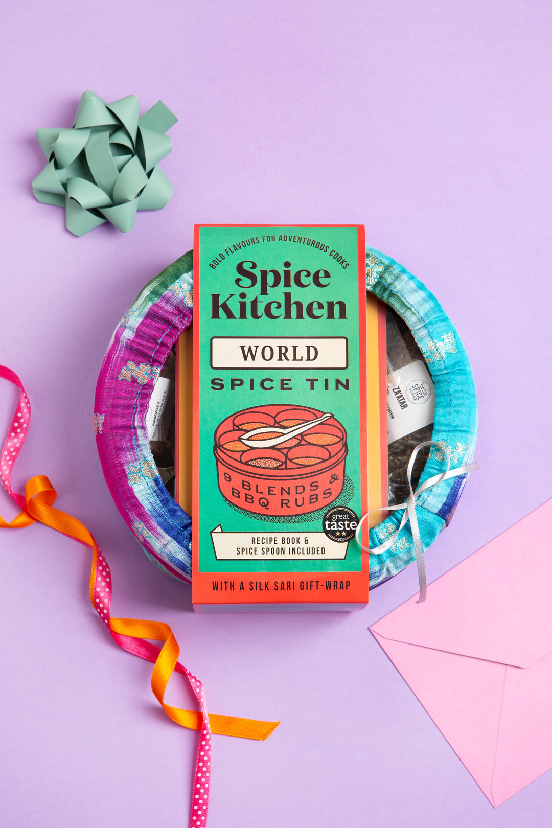 Spice Kitchen Cookbook & World Spice Tin