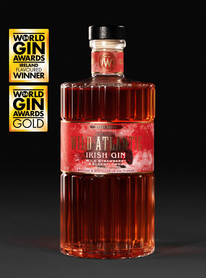 Enchanting Wild Atlantic Strawberry & Elderflower Gin & Glass Gift Set