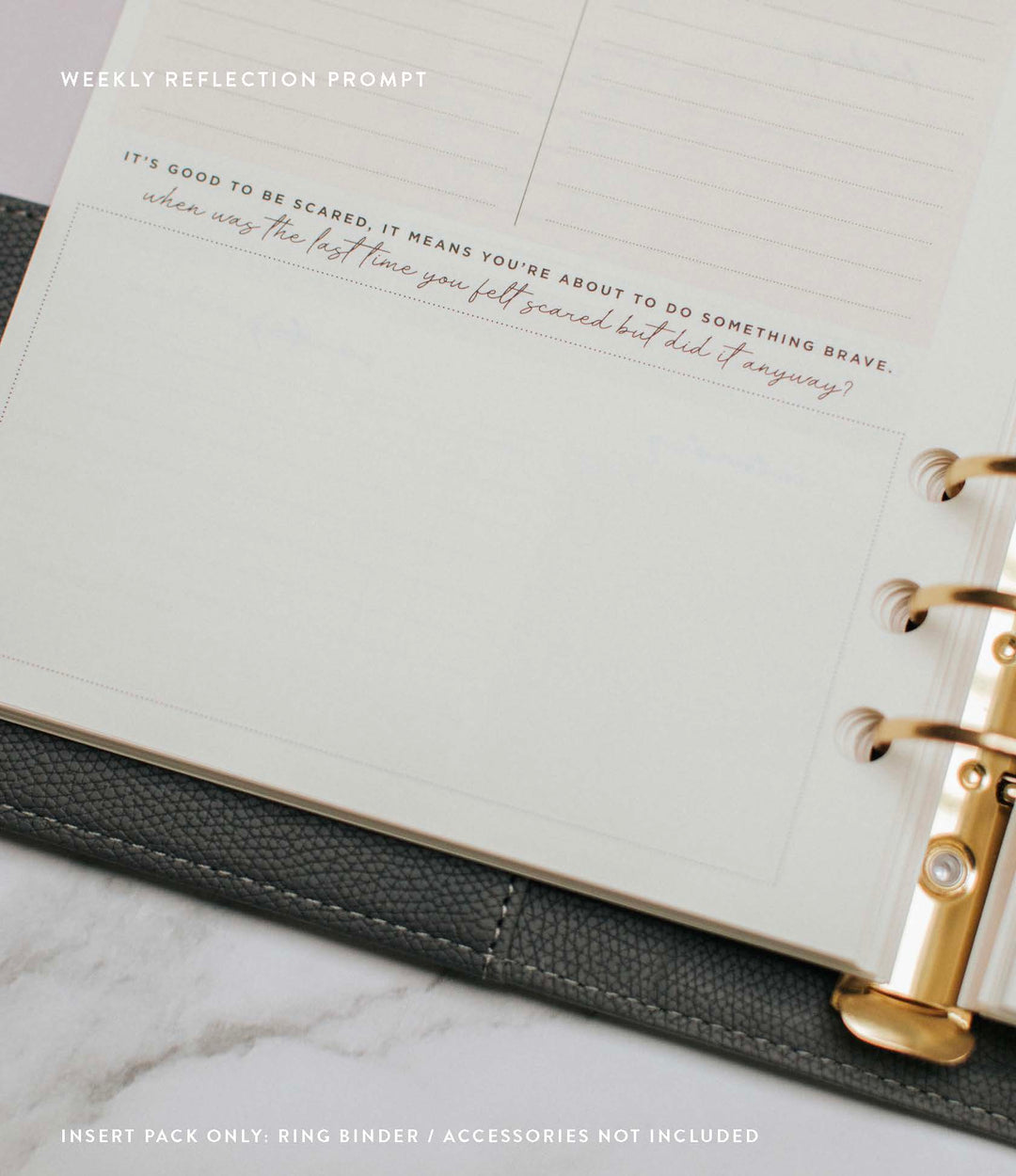 Undated Lifestyle Weekly Planner Insert Pack