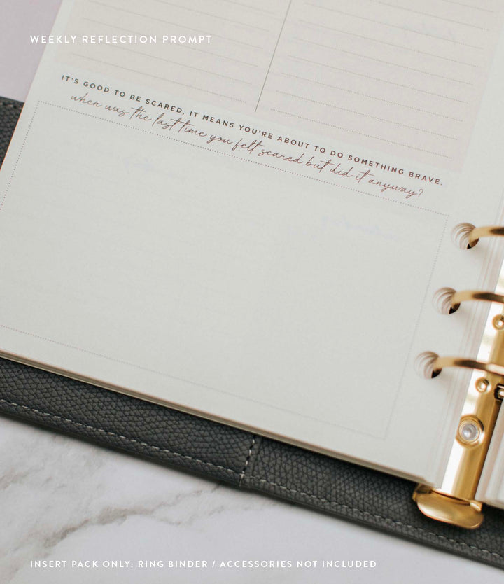 Undated Lifestyle Weekly Planner Insert Pack