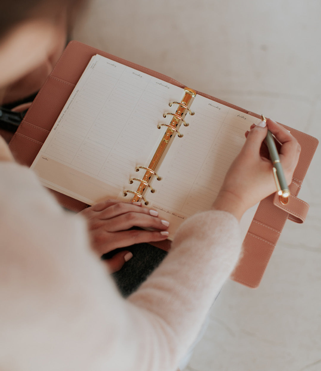 Weekly Vertical Ring Binder Planner Set