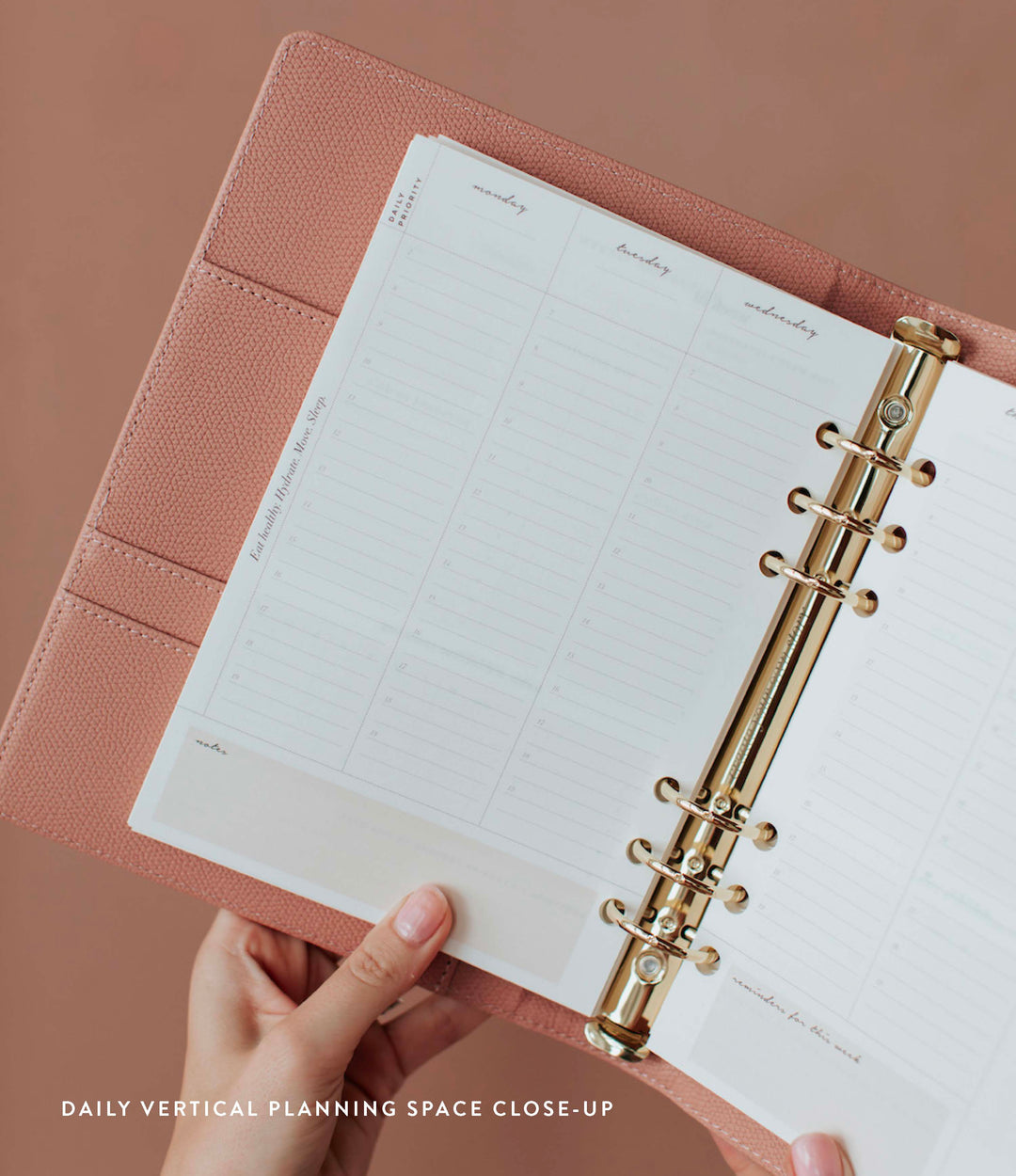 Weekly Vertical Ring Binder Planner Set