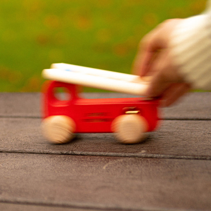 Personalised Wooden Fire Engine Toy