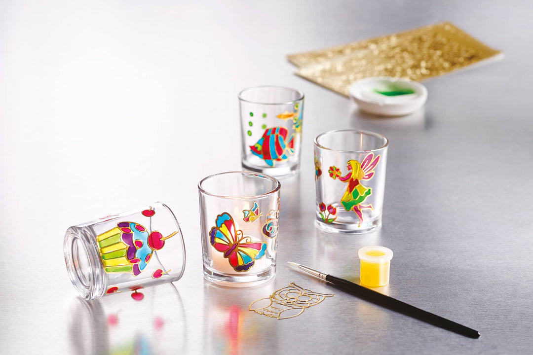 Creative Candle Votives Glass Painting Kit