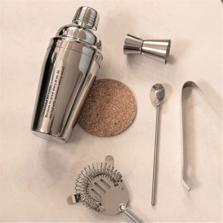 Cocktail Shaker - Personalised Stainless Steel
