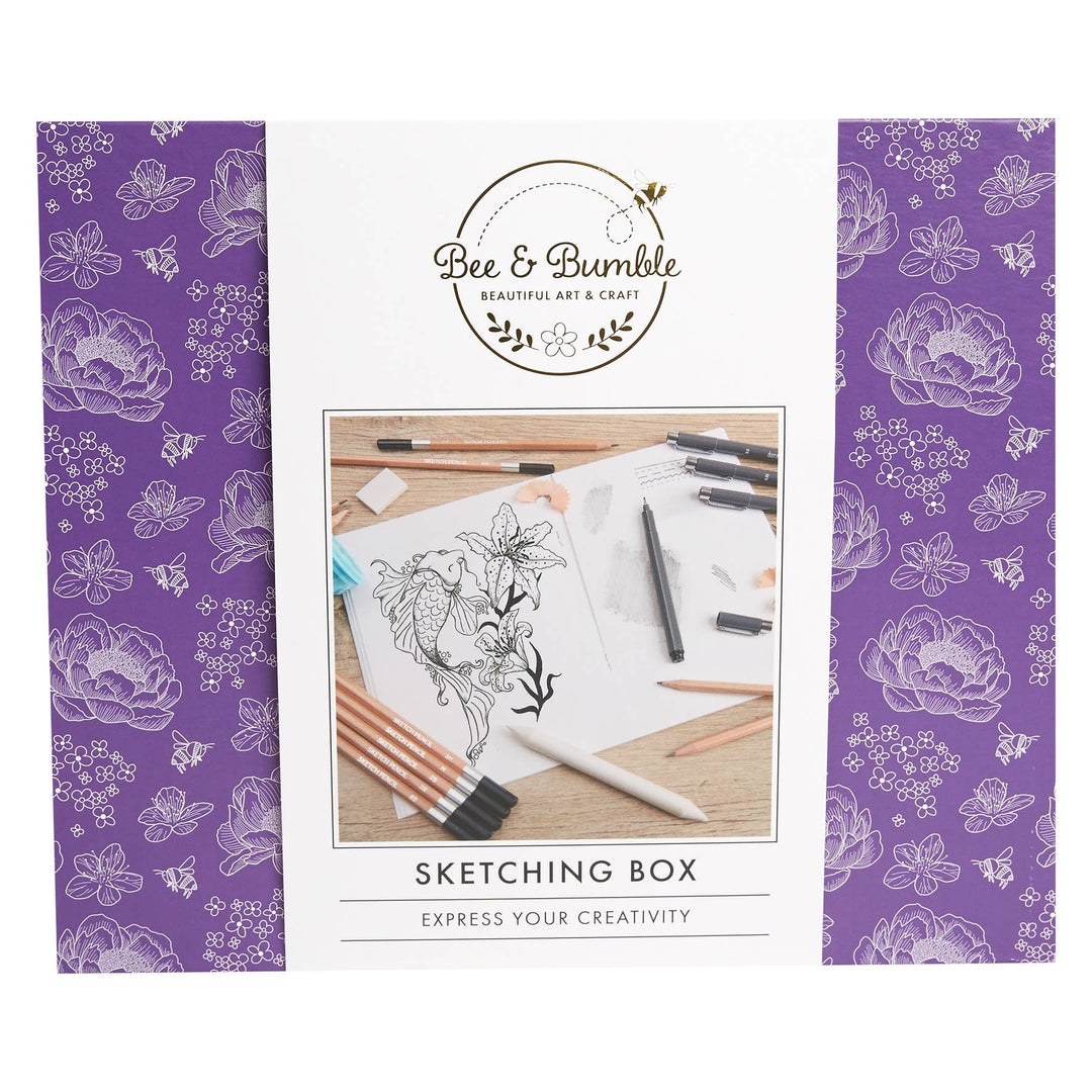 Bee & Bumble Sketching Box Art and Craft Supplies Set