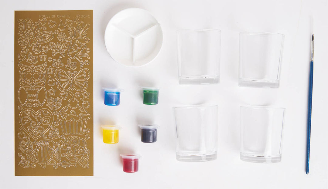 Creative Candle Votives Glass Painting Kit