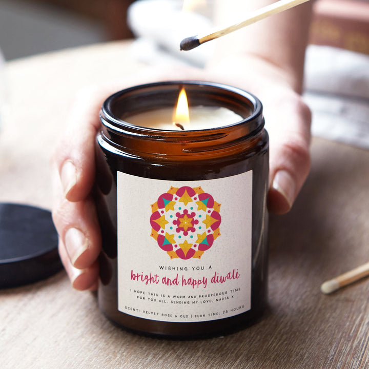 Diwali Rangoli Candle Gift