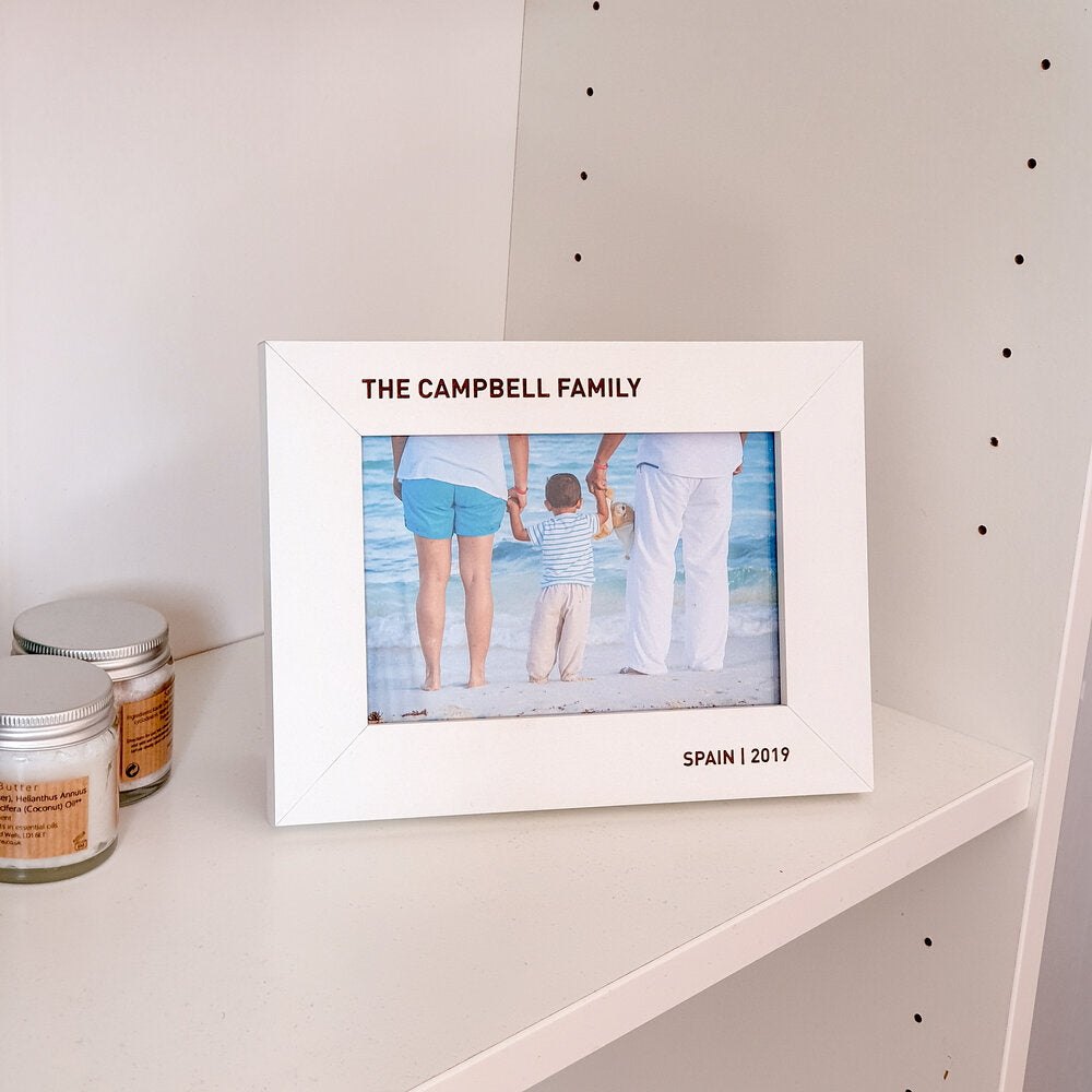 Personalised Wooden Picture Frame 6x4