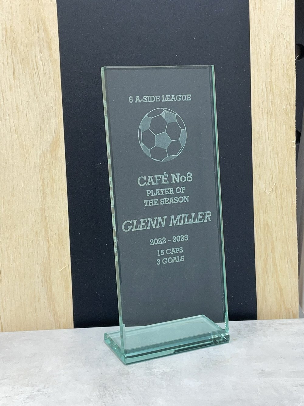Corporate Excellence Glass Trophy