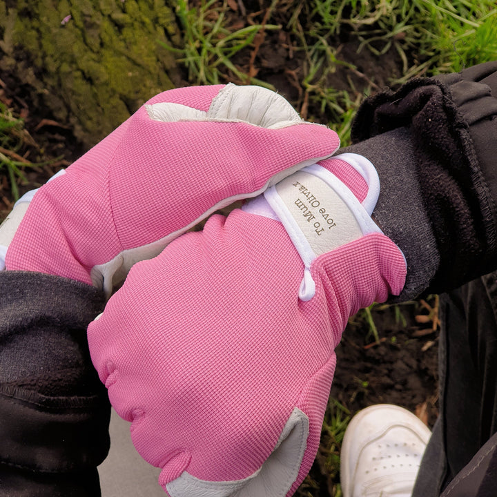 Personalised Leather Gardening Gloves
