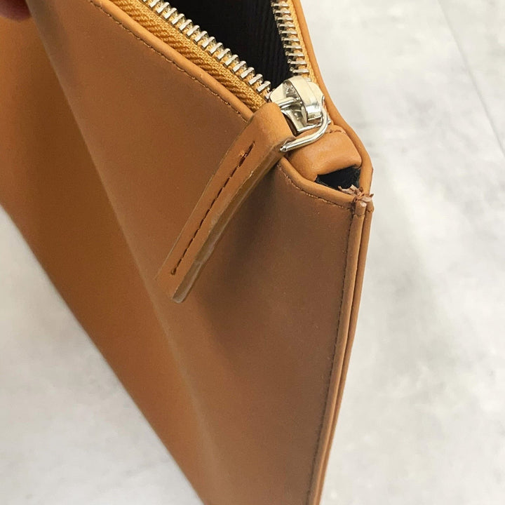 Personalised Leather Clutch Bag