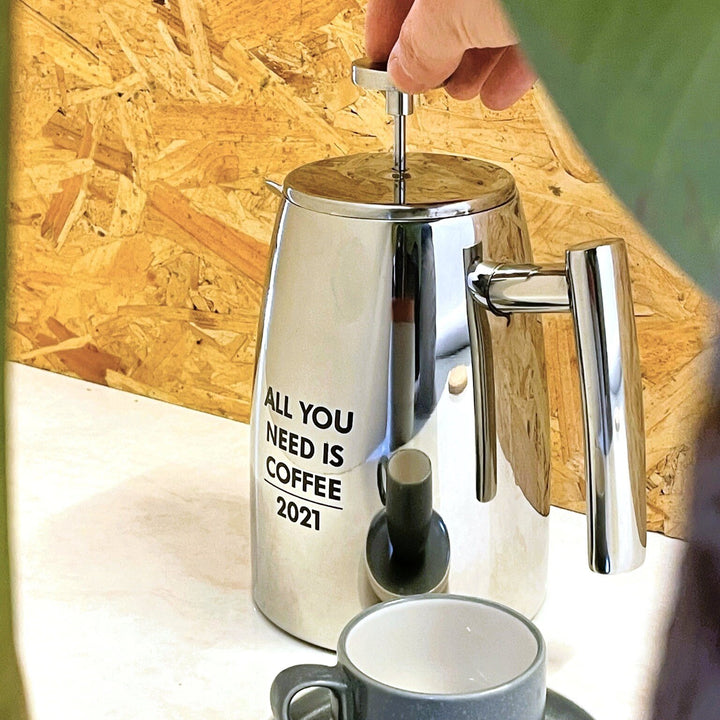 Personalised Stainless Steel Coffee Plunger