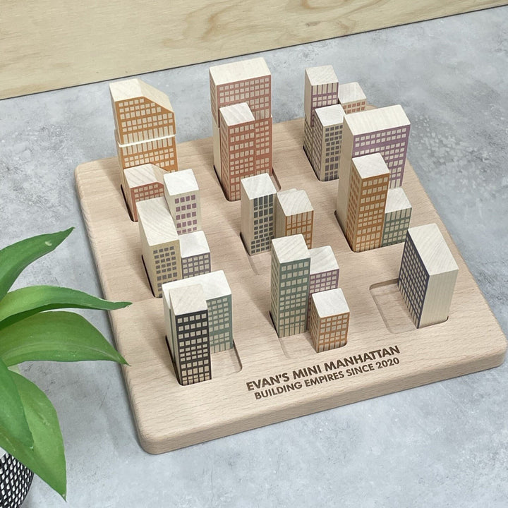 Urban Planning Wooden Building Blocks