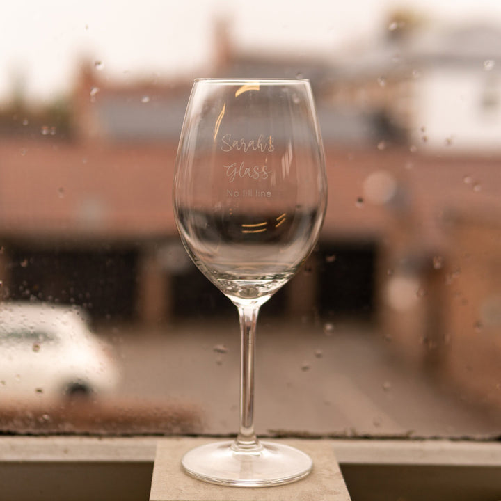Engraved Wine Glass - Personalised Gift for Her