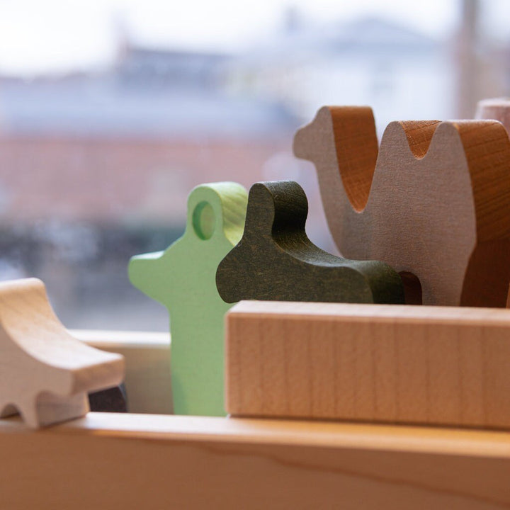 Engraved Wooden Noah's Ark