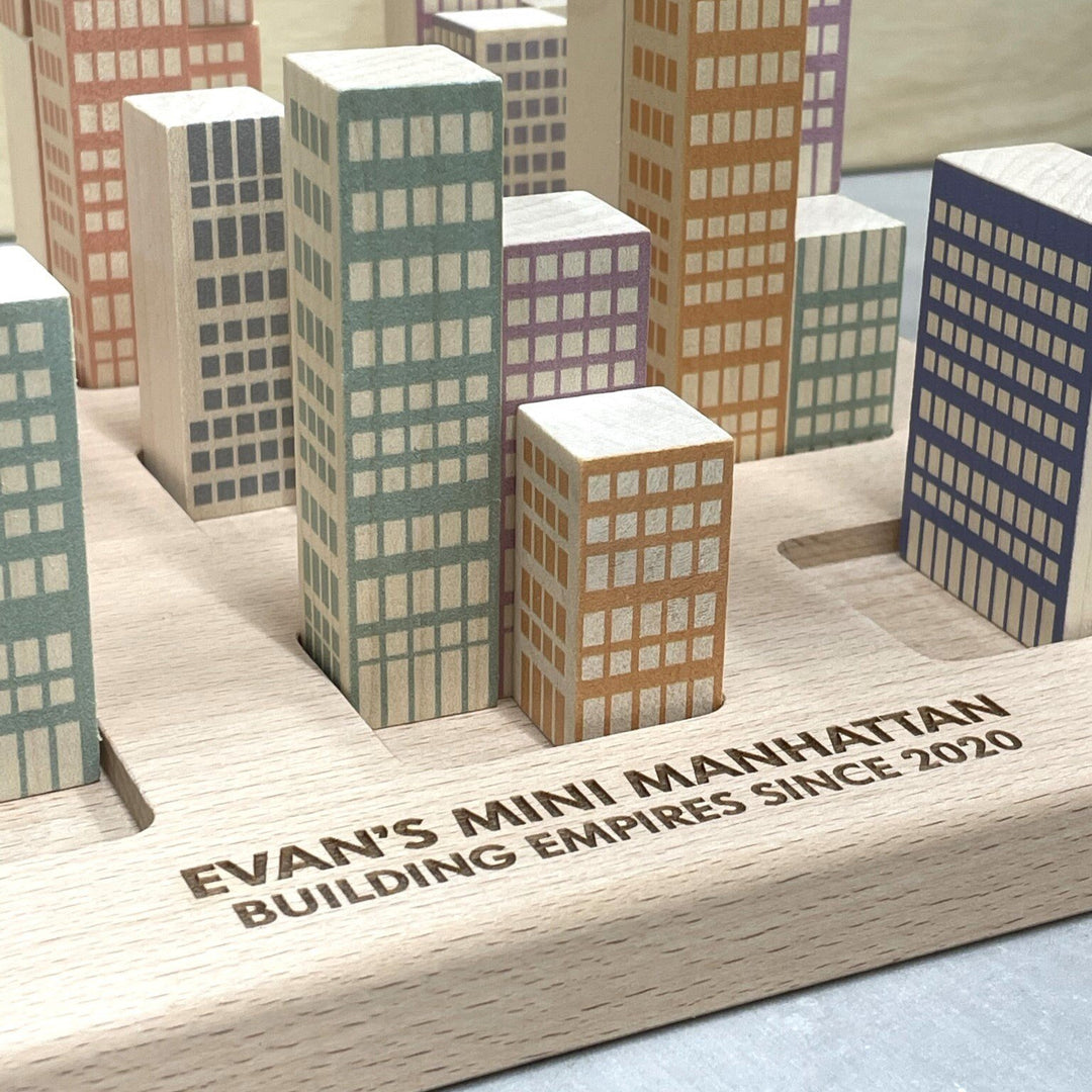 Urban Planning Wooden Building Blocks
