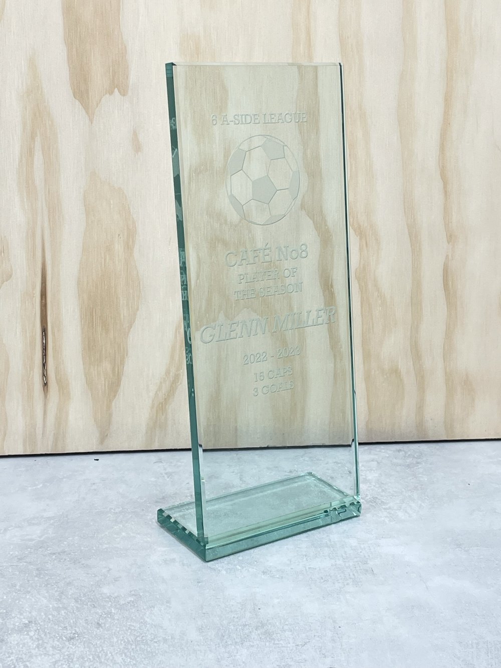 Corporate Excellence Glass Trophy