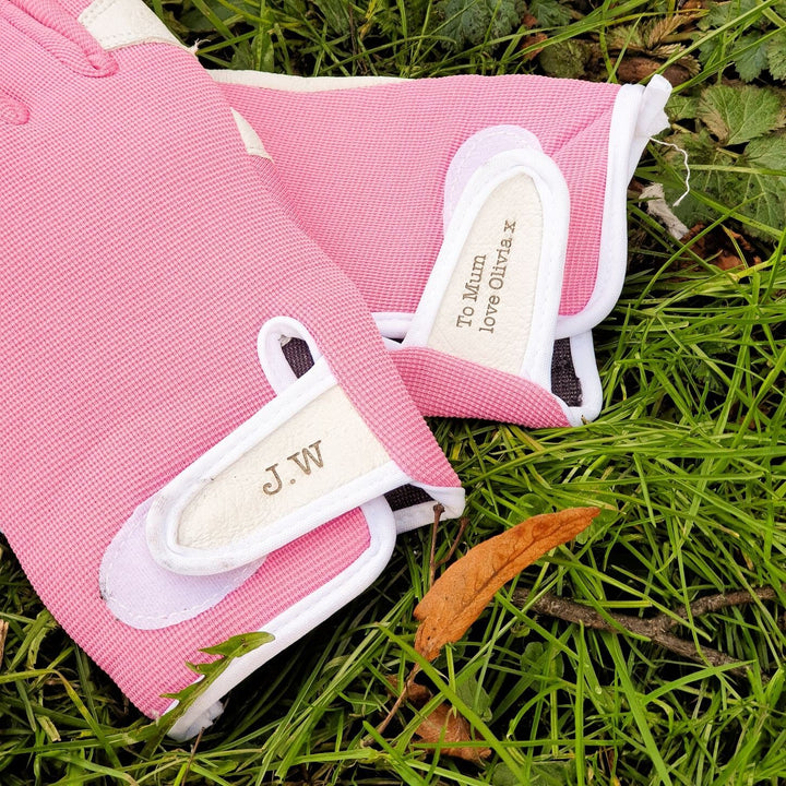 Personalised Leather Gardening Gloves