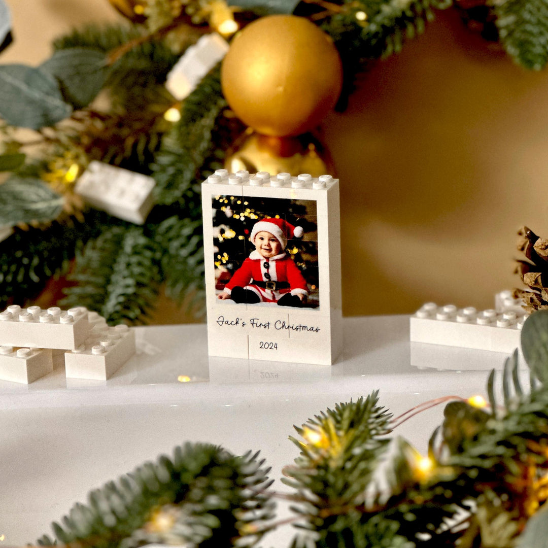 Personalised LEGO® Brick Polaroid Style Photo Block Bauble