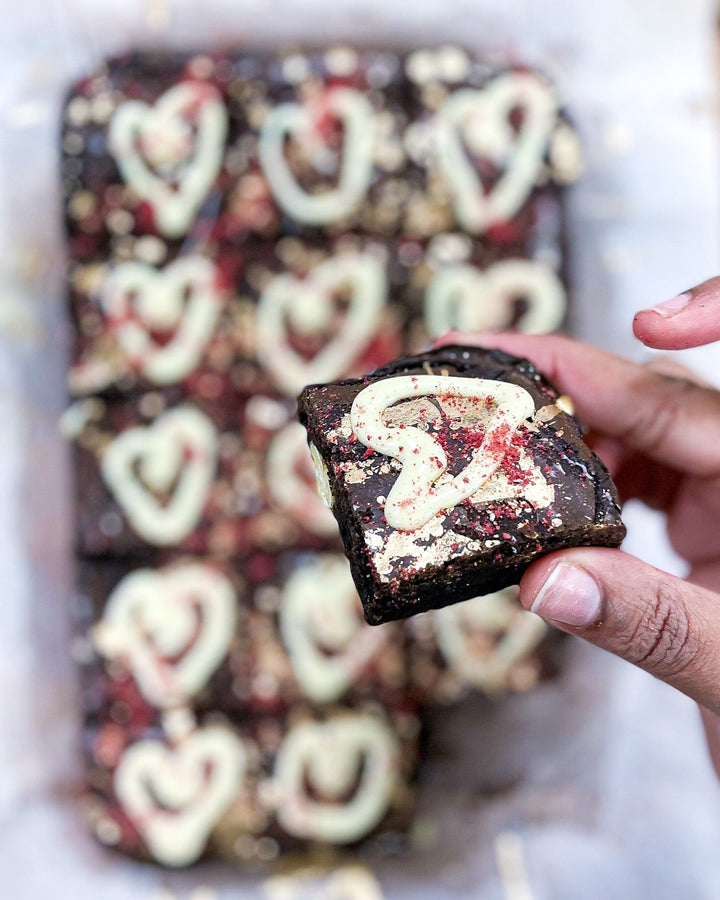 Glamorous Love Heart Brownies