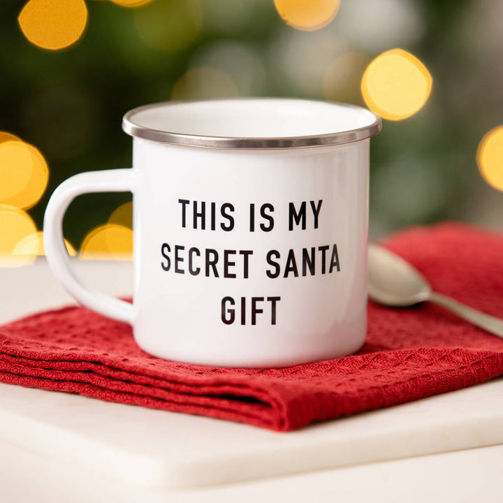 Festive Enamel Mug