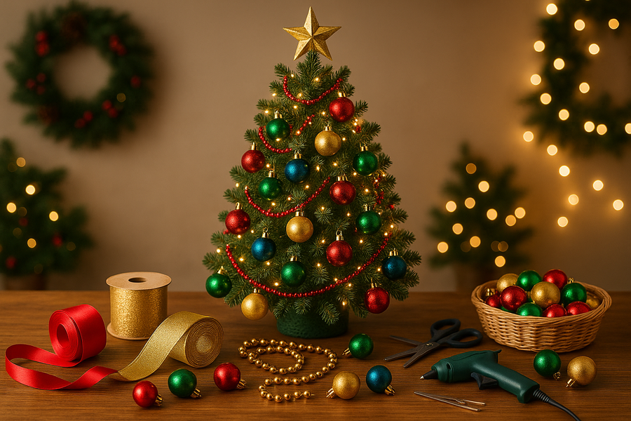 product image for a christmas tree decorating workshop