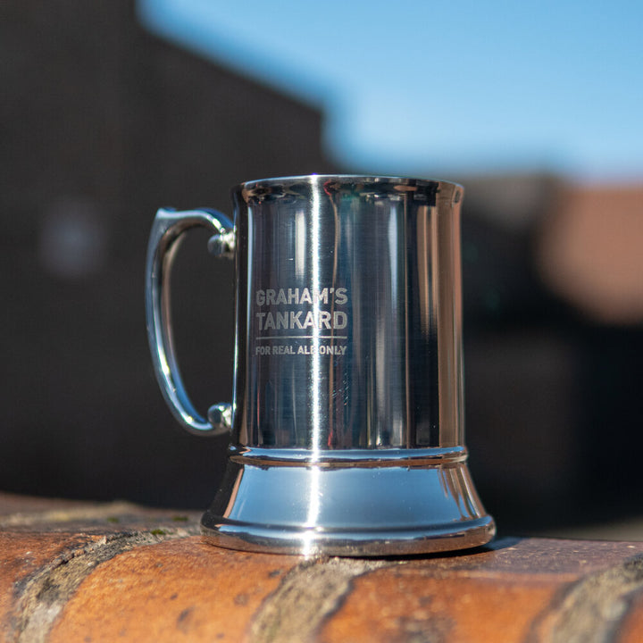 Personalised Stainless Steel Tankard